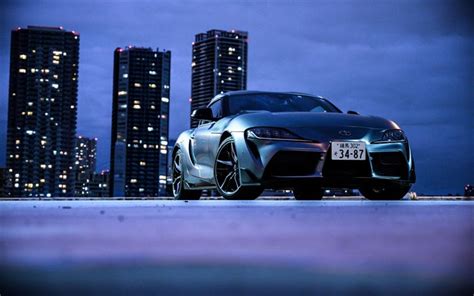 8k uhd tv 16:9 ultra high definition 2160p 1440p 1080p 900p 720p ; Download wallpapers 4k, Toyota GR Supra, night, A90, 2019 ...
