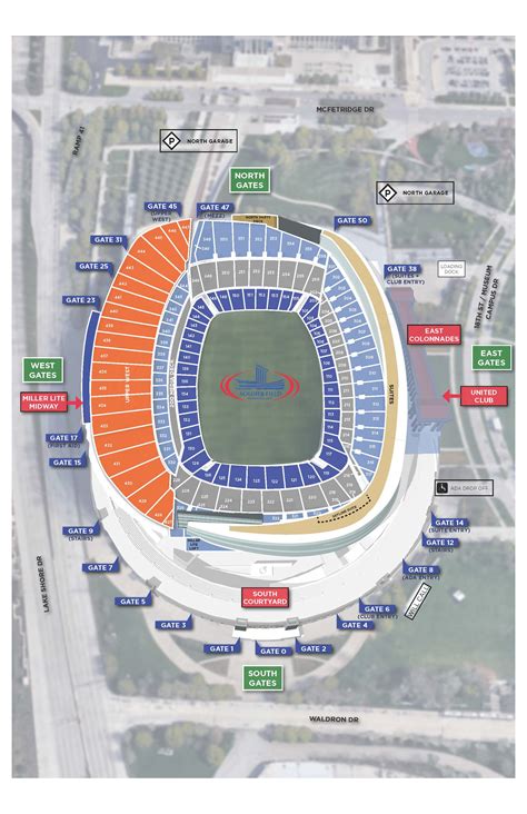 Seating Map Soldier Field