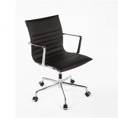 Check out our mid century office chair selection for the very best in unique or custom, handmade pieces from our furniture shops. Mid Century Office Chair - Black Leather Inspired by Eames ...