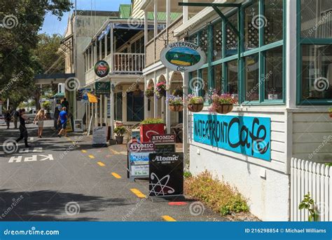 Cafes On The Waterfront At Russell In The Bay Of Islands New Zealand