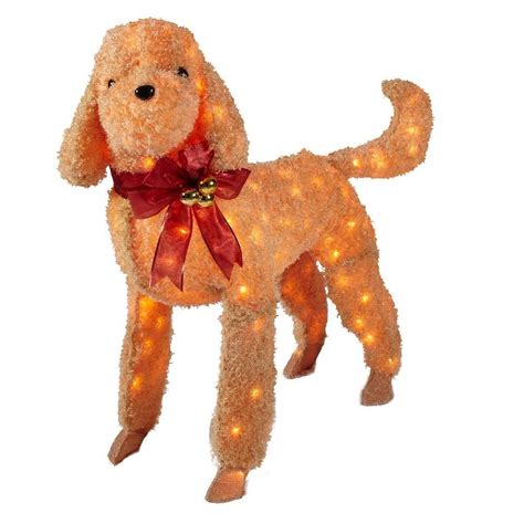 Everything home for every budget. Home Accents Holiday 42 in. Brown Tinsel Lighted Dog-TY550 ...