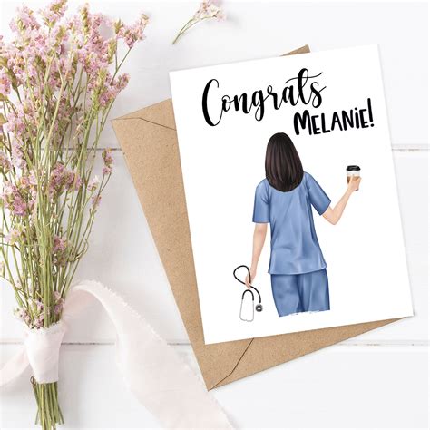 Personalized Nurse Graduation Card For Nurse Congratulations Etsy