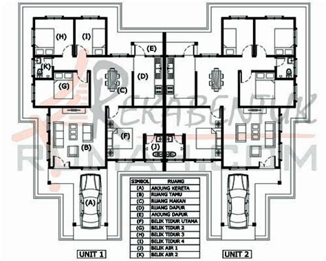 Pelan Rumah Semi D Setingkat Moden Semi D Setingkat Sungai Besar