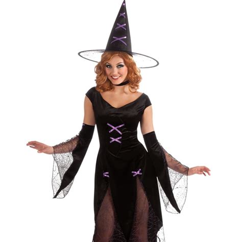 Sexy Black Gothic Madonna Of Salem Witch Adult Womens Halloween Costume
