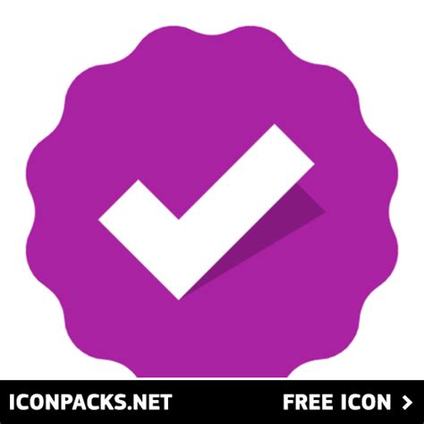 Free Purple Verified Badge Svg Png Icon Symbol Download Image