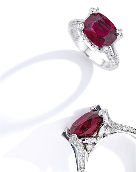 57 Platinum Ruby And Diamond Ring Van Cleef And Arpels