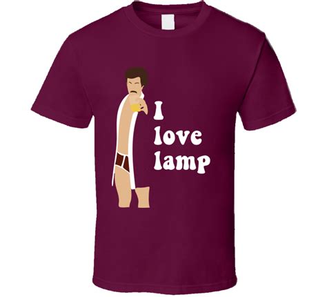 anchorman ron burgundy robe i love lamp quote fan t shirt