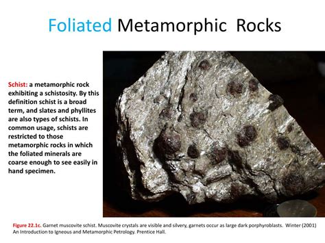 The three metamorphic rocks listed below all form from a when shale is metamorphosed to different grades it forms different types of foliated olivine looks like little green crystals. PPT - Measuring metamorphic intensity (metamorphic grade ...