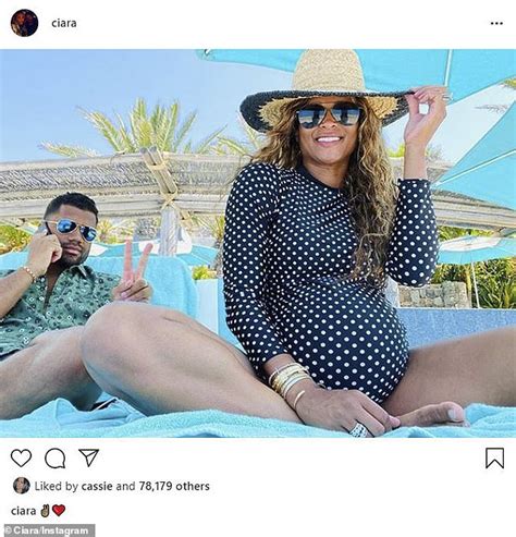 Pregnant Ciara Shows Off Baby Bump In Polka Dot Swimsuit Report Minds