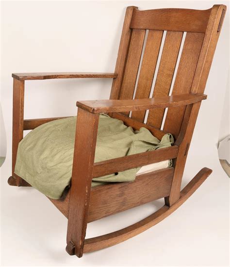 Sold Price 19th Century Mission Style Rocking Chair 120633 August