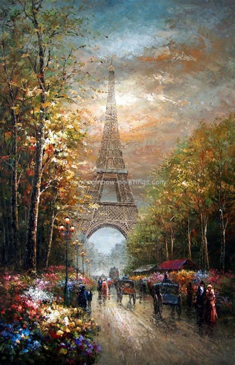 Print Page Classical Landscape Painting 35 Eiffel Tower Paint