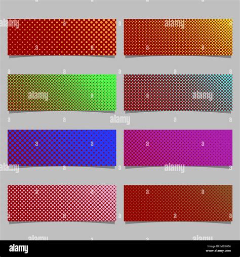 Color Abstract Halftone Dot Pattern Banner Background Template Design
