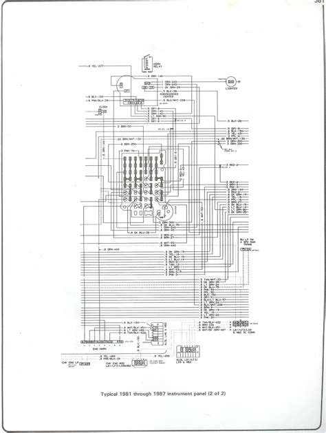73 87 Chevy Truck Wiring Diagram Manual Wiring Diagram Pictures
