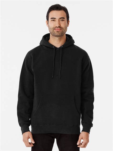 Mix & match this shirt with other items to create an avatar that is unique to you! "Plain Solid Black" Pullover Hoodie by astudent | Redbubble
