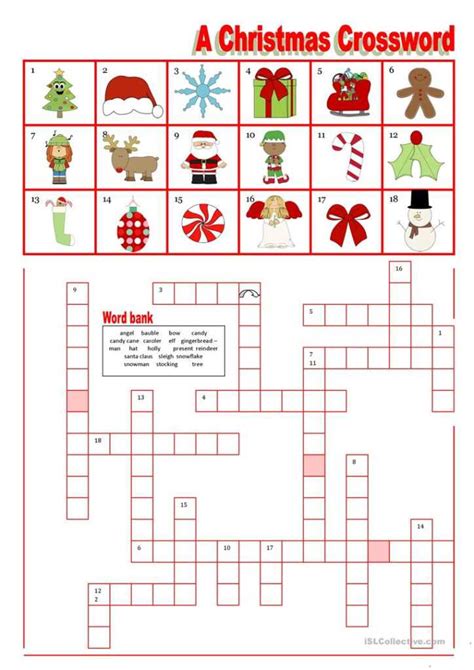 Challenge Your Brain With Printable Christmas Crossword Puzzles And