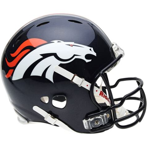 Riddell Denver Broncos Full Size Authentic Revolution Helmet Navy
