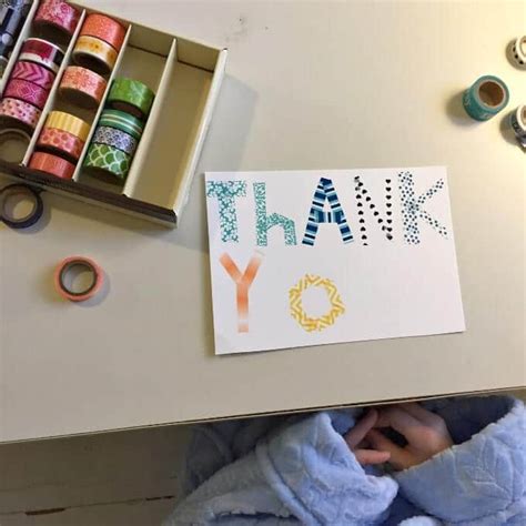 Select a card to reveal the front. Thank You Cards for Kids - Make One and Copy It!