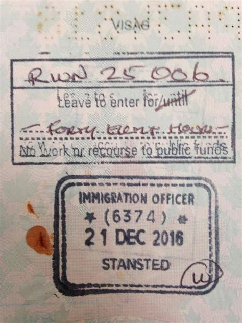 What Does This Mean Uk Passport Stamps