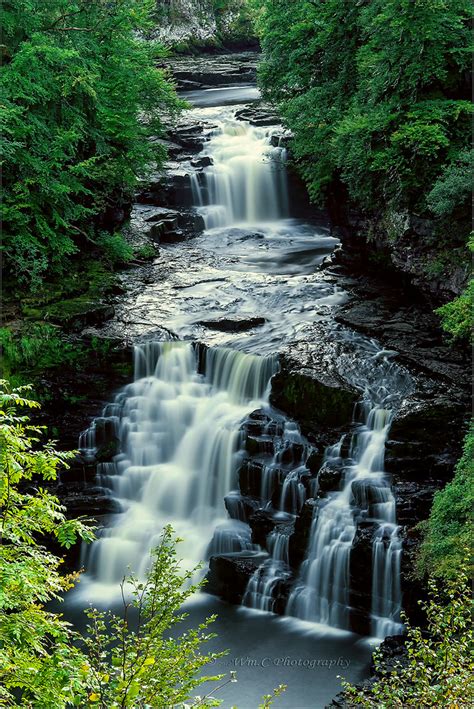 The Falls Of Clyde Corra Linn Best Viewed On Black Press Flickr
