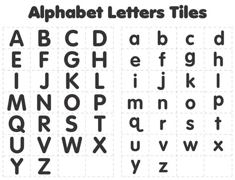 7 Best Free Printable Letter Tiles