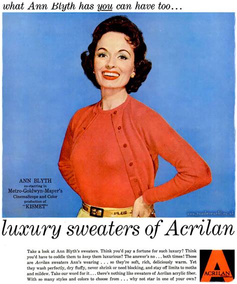 Acrilan ~ Womenswear Adverts 1955 Retro Musings