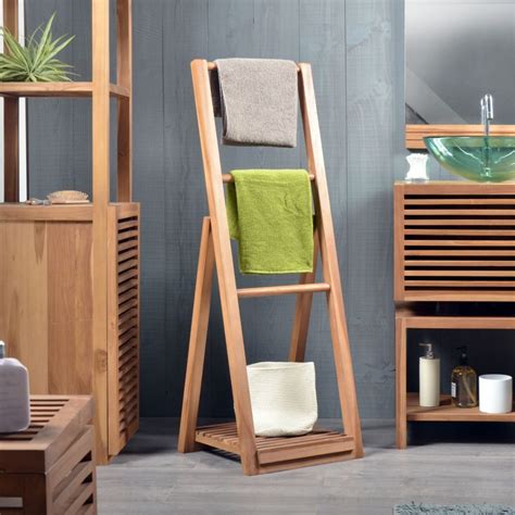 Teak Towel Rack Ladder Design Majesteak Furniture