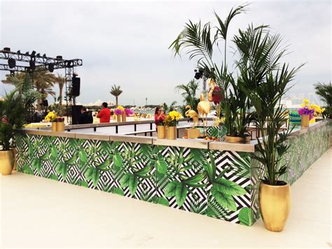 Comprising a restaurant, bar and lounge as well as four private dining rooms, the 16,000 sq ft space is separated by carved wooden screens and latticing that echo the rich interiors. Party Furniture Rental I Event hire dubai | Bars