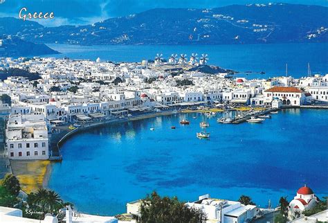 A Journey Of Postcards Mykonos Island Greece