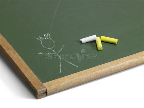 Blackboard And Stick Man Stock Image Image Of Wipeout 31018847