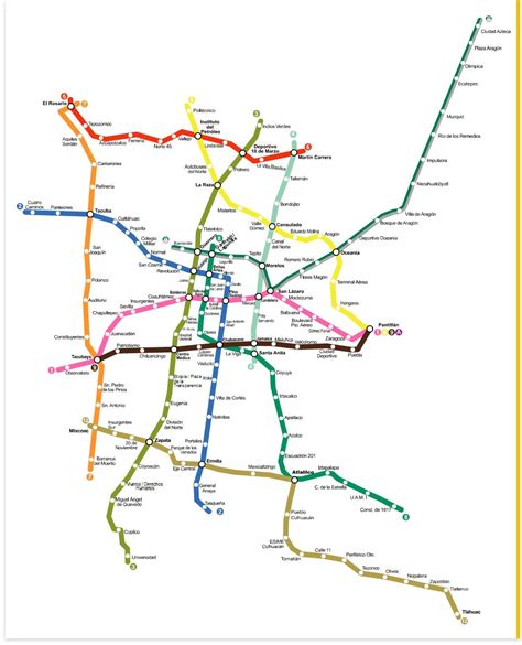 Mapa Del Metro Ciudad De Mexico ¿qué Tan Caro Es Vivir En La Ciudad