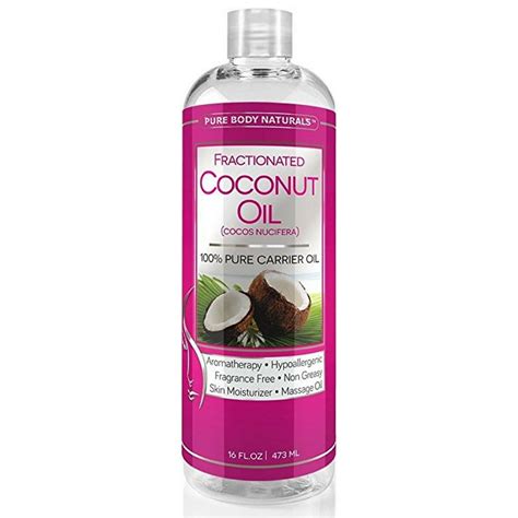 Using coconut oil is a wonderful natural way to make your hair and skin soft, radiant, and healthy. Fractionated Coconut Oil, 100% Pure | Pure Body Naturals