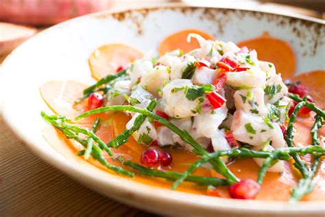 Watch How To Cook Ceviche With Chef Mark Hix Mark Hix Sea Vegetables Ceviche Caprese Salad