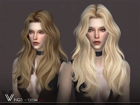 Wings Tz0314 Hair By Wingssims Sims 4 Hair