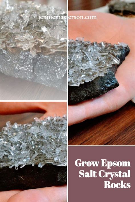 Grow Epsom Salt Crystal Rocks In 2021 Growing Crystals Salt Crystal
