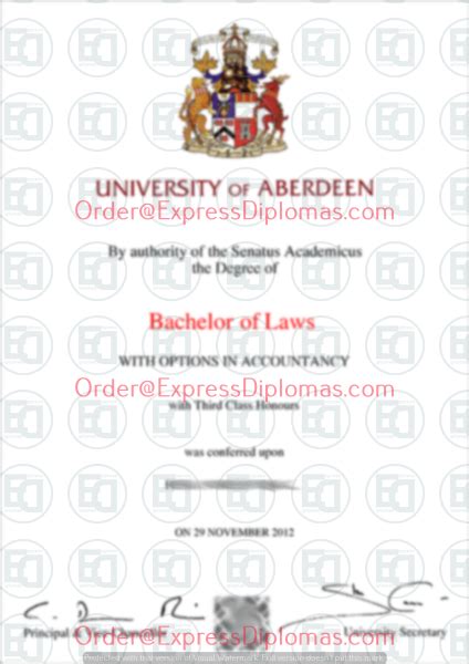 University Aberdeen Degree Diploma Certificate Express Diplomas