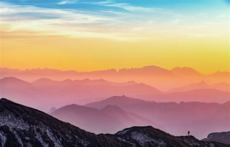 320x570 Resolution Photo Of Mountains During Sunrise Hd Wallpaper
