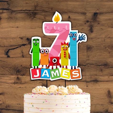 Numberblocks Cup Cake Toppers Numberblock Birthday Party Etsy Images