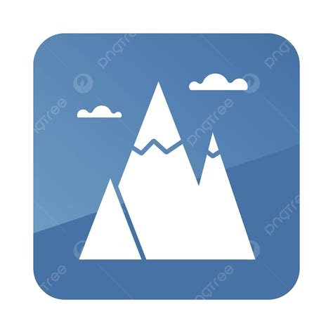 Mountains Icon Extreme Alpine Landscape Vector Extreme Alpine