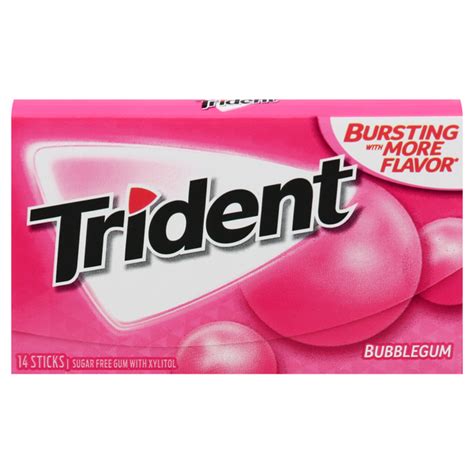 Save On Trident Sugar Free Bubble Gum Single Pack Order Online Delivery