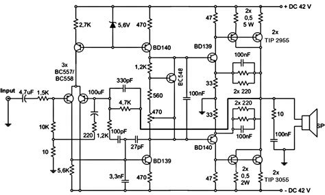 Q1 and q2 transistor must be between 3 and 5 amperes power transistors. Wiring Schematic diagram: 300W Subwoofer Power Amplifier