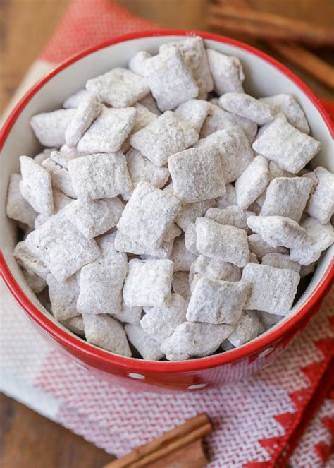 Step 2, melt chocolate chips, peanut butter, and butter. Snickerdoodle Puppy Chow Recipe | Lil' Luna | Recipe ...