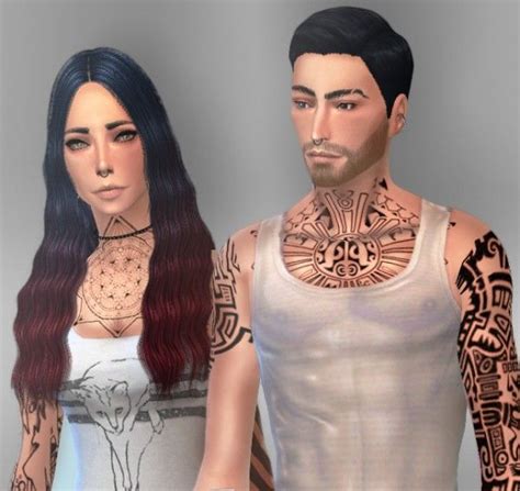 Sims 4 Male Neck Tattoo