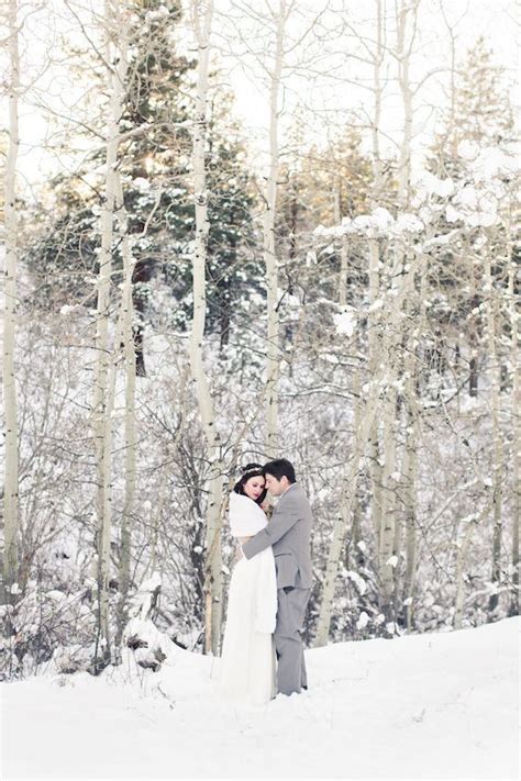 Snowy Winter Wedding Inspiration In Lake Tahoe Winter Mountain Wedding