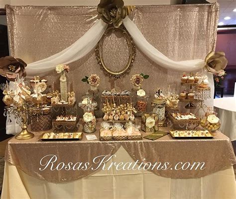 quinceanera candy tables quince candy buffet rosas kreations