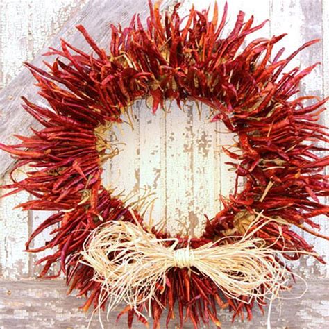 How To Make A Chili Pepper Wreath Ehow Cheap Christmas Diy