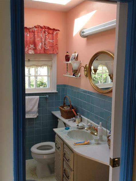 Peach And Turquoise Bathroom Turquoise Bathroom Peach Bathroom