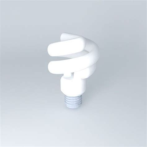 Cfl Light Bulb Free 3d Model Cgtrader