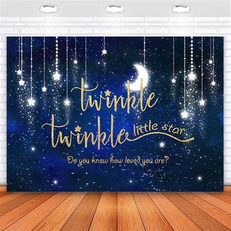 Buy Mehofoto Twinkle Twinkle Little Star Backdrop Shinning Star And