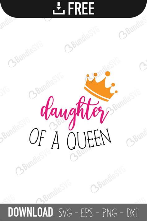 Daughter Of A Queen Svg Cut Files Free Download