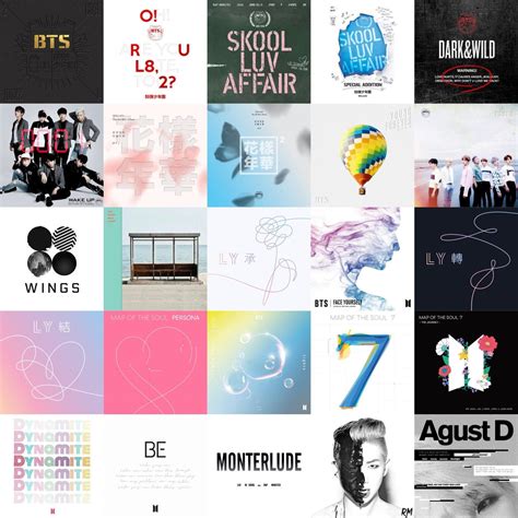 Bts Discography Album Covers Solos - Etsy UK